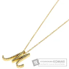 Ponte Vecchio ポンテヴェキオ イニシャル M ダイヤモンド ネックレス