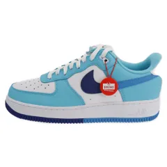 NIKE (ナイキ) AIR FORCE 1 07 LV8 エア フォース 1 ローカット スニーカー DZ2522-100 ホワイト/ブルー US10.5/28.5cm