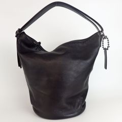 【COACH】コーチ トートバッグ バケットバッグ 32282 ブラック オールレザー レディース【中古】4-3 41196