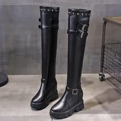 新品 レディース ニーハイブーツ ロングブーツ 【280】