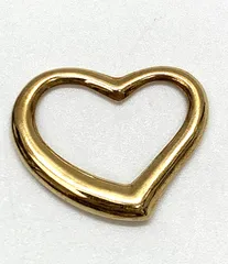 K18 オープンハート  ペンダントトップ  ネックレストップ   1.1ｇ 18金