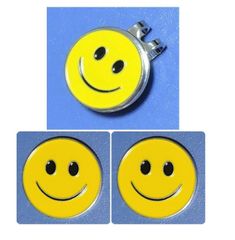 ニコちゃんマーカー３個とマグネットクリップ１個のセット