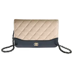 CHANEL (シャネル) ガブリエル ドゥ マトラッセ ココマーク バイカラー ラムスキン レザー チェーンウォレット ショルダーバッグ ゴールド/シルバー金具 ピンク/ブラック 24番台