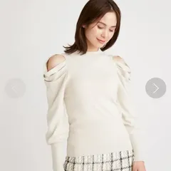 スナイデル  snidel   新品  オープンショルダーニットプルオーバー