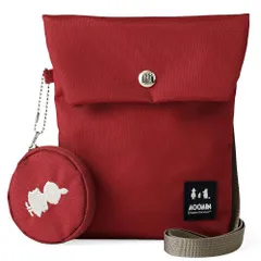 [ムーミン] ポシェット スマホショルダー サコッシュ ミニショルダーバッグ レディース rmnk-05 レッド [レッド]