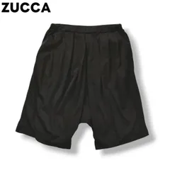 【美品】 日本製 ズッカ ZUCCA プリーツ イージー ショート パンツ ショーツ M ブラック モノクロ モード レディース ♪のサムネイル