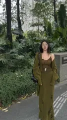 (国際配送) キャミソール ニット カーディガン ロング丈スカート セット