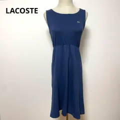 LACOSTE ラコステ ネイビー ノースリーブ ワンピース 40
