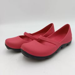 crocs クロックス パンプス ピンク/ブラック レディース W7 E-3-1