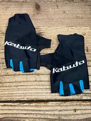 JK220 カブト Kabuto 指切り グローブ 黒 青 Sのサムネイル