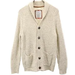 トミーバハマ ウールブレンド 長袖 ニット ショールカラー カーディガン S ベージュ系 Tommy Bahama メンズ 古着 【231222】