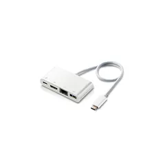 エレコム Type-C ドッキングステーション Cハブ PD対応 [充電用Type-C×1/USB(3.0)×1/HDMI×1/LANポート] 30cmケーブル ホワイト DST-C09WH 1