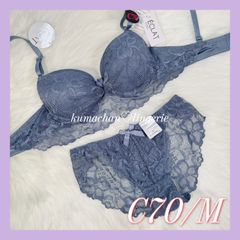 C70 ECLAT ストレッチ 総レース ブラジャー ショーツ セット - メルカリ