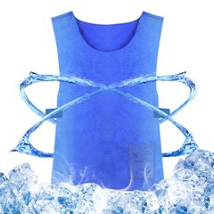 【数量限定】熱中症対策グッズ 水冷服 クールベスト 繰り返し使用 水で濡らすだけ 保冷剤不要 アイスベスト 夏冷感作業服 冷却ベスト PVA素材 物理冷却 軽量 男女兼用 工事現場/屋外//農業用 [YIBAIKE] お釣り キャンプ アウトドア 暑さ対策グッ