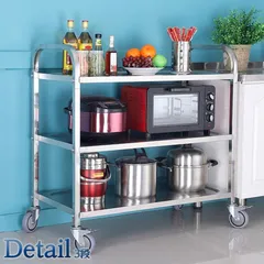 希少 蛇腹♦️高性能♦️高級キッチンワゴン大容量♦️ラグジュアリー