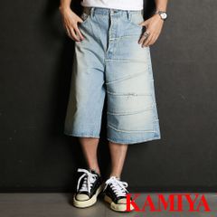 【KAMIYA/カミヤ】"FULLCOUNT × KAMIYA" Switching Denim Wide Bermuda Pants / スウィッチング デニムワイドバミューダパンツ / G14FC102【送料無料】