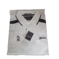 X10363 ポロシャツ DUNLOP SRIXON 半袖 ホワイト サイズL ゴルフ