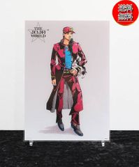 ジョジョワールド 描き下ろし箔入りアクリルアートパネル ジョルノ