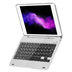 新品 mini5 兼用Bluetoothキーボードケース mini4/iPad iPad iPad 軽量 iPad スタンドタイプ 一体型 銀色 mini4キーボードカバー mini5キーボードケース