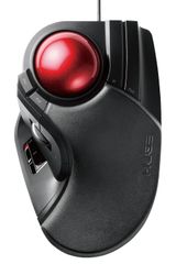 大玉 トラックボール 8ボタン 有線 チルト機能 マウス ブラック USB M-HT1URXBK エレコム