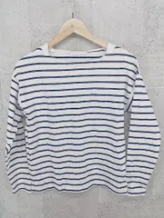 ◇ URBAN RESEARCH DOORS アーバンリサーチ ドアーズ ボーダー 長袖 Tシャツ カットソー サイズ1 ホワイト ネイビー メンズ  【1002800906352】