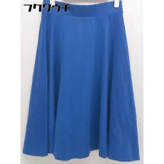 ◇ Ray BEAMS レイビームス ウエストゴム 膝下丈 フレア スカート サイズ1 ブルー レディース  【中古】 【1109160008211】