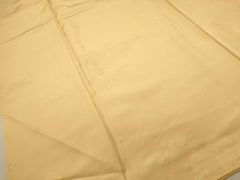 平和屋着物■上質な色無地　風景地紋　萱草色　正絹　逸品　未使用　DAAQ6711op