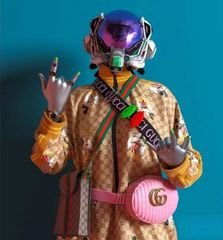 Gucciグッチ、財布、財布、男性の本革は長さ2つ折り[本日特価