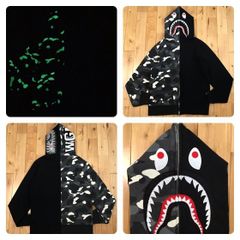 ★蓄光★ City camo シャーク パーカー Lサイズ shark full zip hoodie a bathing ape BAPE エイプ ベイプ アベイシングエイプ 迷彩