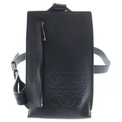 未使用に近い✨ロエベ　ショルダーバッグ　レザー　黒 2025年最新】ロエベ Loewe ショルダーバッグ クロスボディ 未