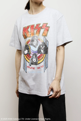 GOODROCKSPEED グッドロックスピード ART T-SHIRT KISSコラボ キッス Tシャツ カットソー バンドT トップス アッシュ ロック ミュージック 茶色 ブラウン メンズ 夏 ゴーゴー古着マルイ北千住店 35 No.194
