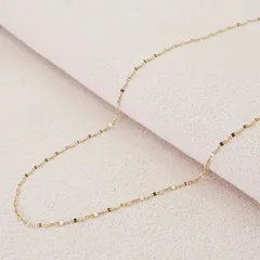 美品 ノジェス K10 ペタルチェーン キラキラ ネックレス/25-1578S