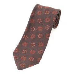 Fumagalli フマガッリ　シルクネクタイ　ブラウンペイズリー THE OLDEST ITALIAN TIE MAKER”! 140年の矜持を誇る【Fumagalli