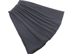 nano universe ナノユニバース ロング フレア スカート size2/黒 ■■ レディース