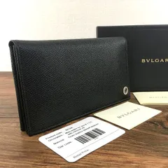 未使用品 BVLGARI 長財布 30398 ブラック 箱付き 94 - Old Closet