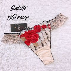 【新品タグ付き】Wacoal　Salute　ワコール　サルート　13グループ　13G　バーレスク　ショーツ　ソング　Tバック　ランジェリー　セクシー下着　勝負下着　サルート女子　デート　お泊まり　ハネムーン　新婚旅行　プレゼント