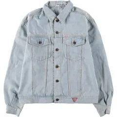 古着 90年代 ゲス Guess BY GEORGES MARCIANO デニムジャケット Gジャン USA製 メンズL相当 ヴィンテージ/eaa544501