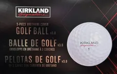 KIRKLAND SIGNATURE PERFORMANCE ＋V3 ゴルフボール 3ピースウレタンカバーボール 12個 KS GOLF BOLLのサムネイル