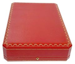 カルティエ 大型 ケース ネックレス用　ネックレスケース　箱 レッド Cartier　BOX ボックス　内箱　アクセサリー用