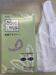 和装ブラジャー　さらっとLINE   AZ-542   ファスナー前開き式　サイズM〜LL