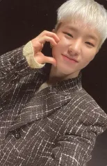 【中古】コレクションカード(男性) SEVENTEEN/HOSHI(ホシ)/裏面オレンジ・ベージュ・ペンキ/CD「Face the Sun」(CARAT VER.)封入特典フォトカード