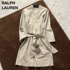 ラルフローレン：美品【コットンポリ／チェーン柄】セミロング•ステン