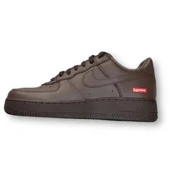 未使用品 国内正規 Supreme Nike Air Force 1 Low Baroque Brown コラボ エアフォース スニーカー CU9225-200 ナイキ シュプリーム バロックブラウン 25cm 84629A1