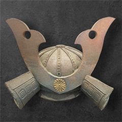 陶芸 兜 JAPAN art 美術 samurai 置物 - メルカリ