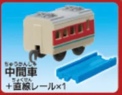 カプセルプラレール過去と未来が交錯する今昔物語編　381系特急やくも　中間車＋直線レール×1