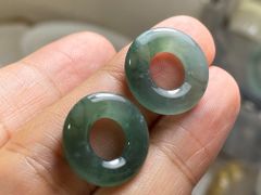 RS11-68 氷種 青緑 玉壁 平安守り ドグアテマラ産 A貨 本翡翠 ルース