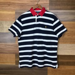 Polo by Ralph Lauren ポロ ラルフローレン  半袖 ボーダー ポロシャツ サイズ メンズ XL 古着 s25020988