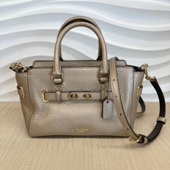 【中古】 COACH （コーチ） ｽﾜｯｶﾞｰ 2Way ﾄｰﾄﾊﾞｯｸﾞ バッグ トートバッグ  Gold ピンクゴールド F37635 used:AB
