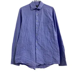 Calvin Klein 長袖 ストライプシャツ L ブルー系 カルバンクライン シンプル レギュラーフィット 古着卸 アメリカ仕入 a702-6387のサムネイル
