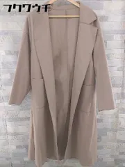 ■ ◎ fifth フィフス ウエストリボン付き 長袖 ガウン コート サイズM ベージュ系 レディース  【1104020002835】